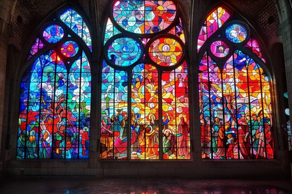 Les vitraux de Chagall : chef-d'œuvre artistique dans les cathédrales et chapelles de France